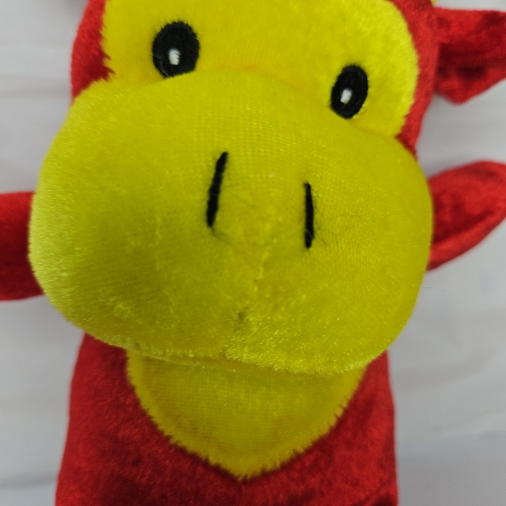 Toymax peek a boo  Cow Plush Toy Toymax Red And Yellow Plush - Picture 9 of 13
